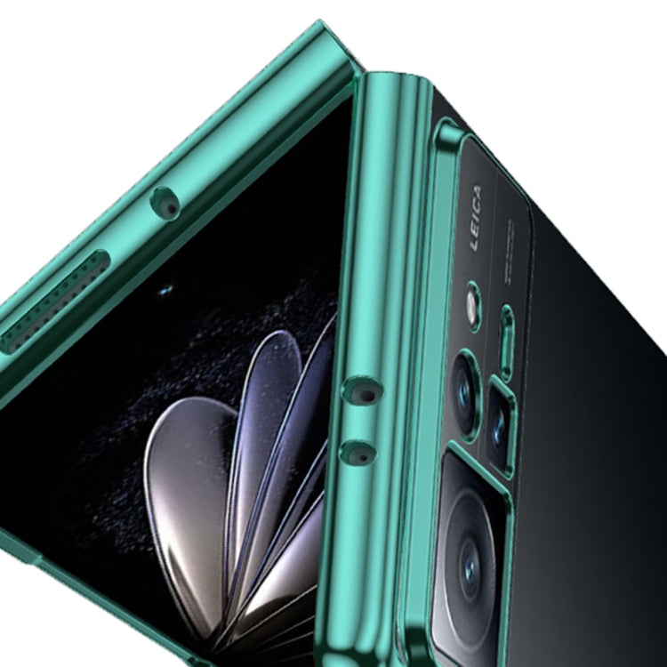 For Motorola Razr 40 Ultra Full Coverage Electroplate PC Transparent Phone Case(Green) by buy2fix