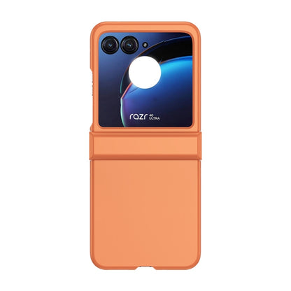 For Motorola Razr 40 Ultra Skin Feel PC Phone Case with Hinge(Orange) by buy2fix