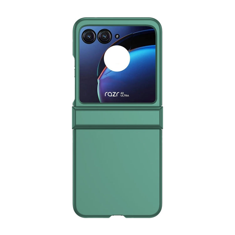 For Motorola Razr 40 Ultra / Razr 2023 3 in 1 Skin Feel PC Phone Case(Forest Green) by buy2fix