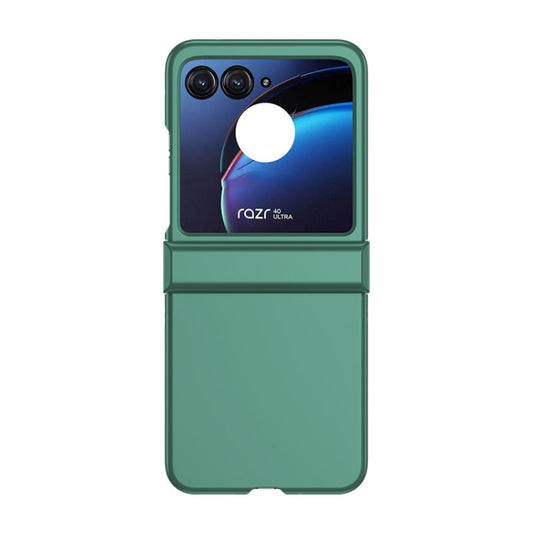 For Motorola Razr 40 Ultra / Razr 2023 3 in 1 Skin Feel PC Phone Case(Forest Green) by buy2fix