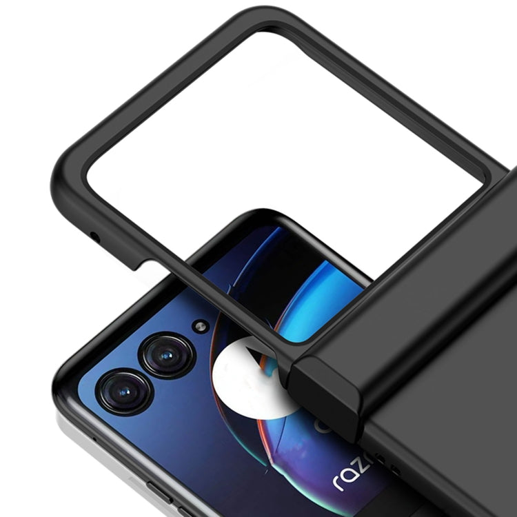 For Motorola Razr 40 Ultra / Razr 2023 3 in 1 Skin Feel PC Phone Case(Black) by buy2fix