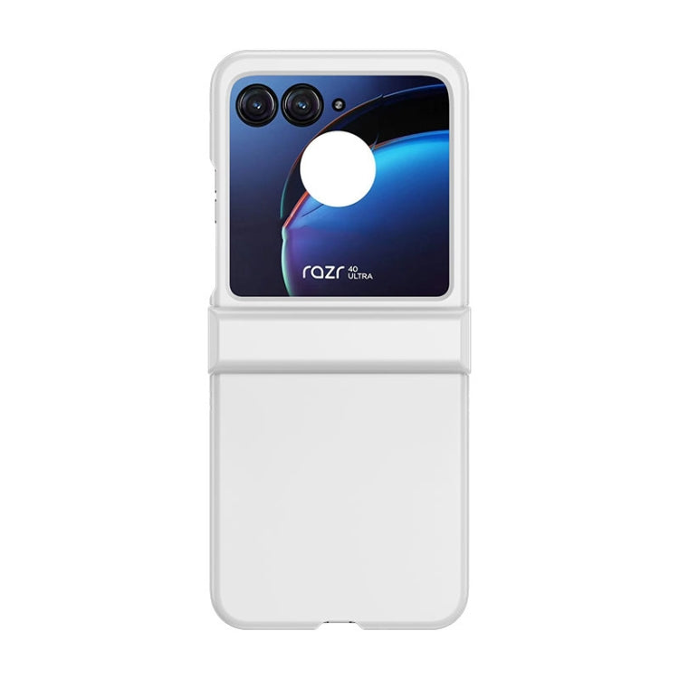 For Motorola Razr 40 Ultra / Razr 2023 3 in 1 Skin Feel PC Phone Case(White) by buy2fix