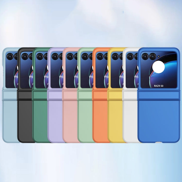 For Motorola Razr 50 3 in 1 Skin Feel PC Phone Case(Lemon Yellow) by buy2fix