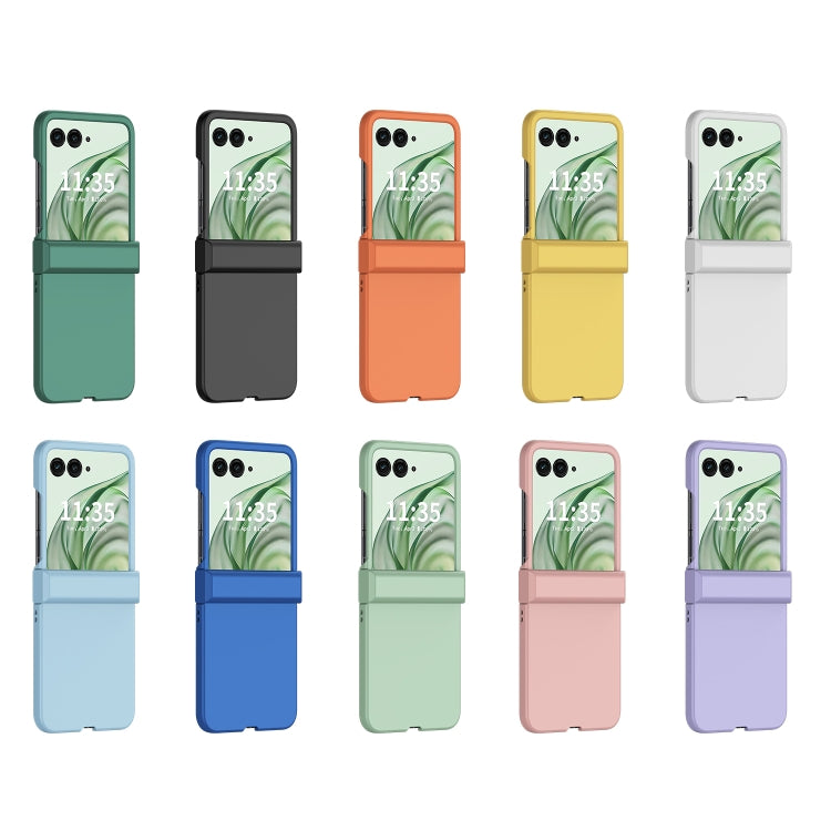 For Motorola Razr 50 Ultra 3 in 1 Skin Feel PC Phone Case(White) by buy2fix