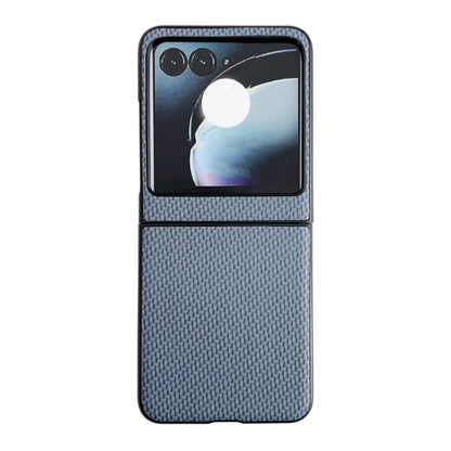 For Motorola Razr 50 Weave Texture PC Phone Case(Blue) by buy2fix