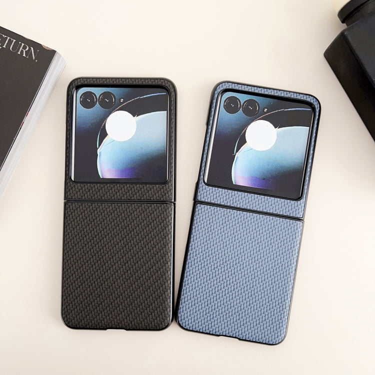 For Motorola Razr 50 Weave Texture PC Phone Case(Green) by buy2fix