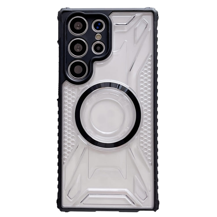 For Samsung Galaxy S23 Ultra 5G CD Texture Magsafe Phone Case(Black) - Galaxy S23 Ultra 5G Cases by buy2fix | Online Shopping UK | buy2fix