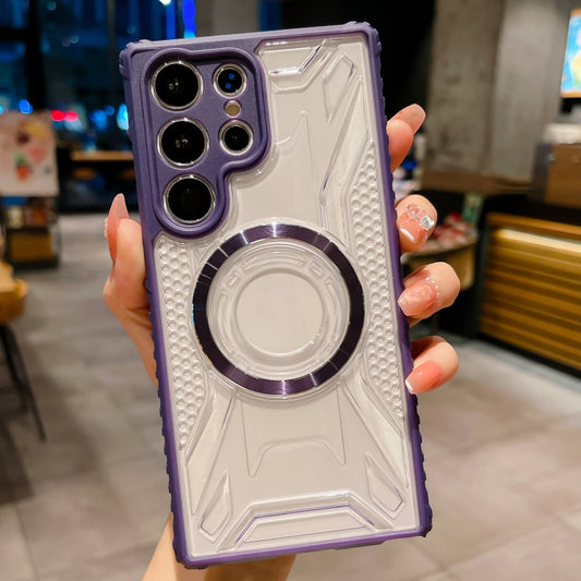 For Samsung Galaxy S23+ 5G CD Texture Magsafe Phone Case(Dark Purple) - Galaxy S23+ 5G Cases by buy2fix | Online Shopping UK | buy2fix