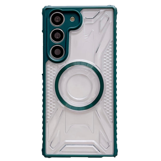 For Samsung Galaxy S23 5G CD Texture Magsafe Phone Case(Dark Green) - Galaxy S23 5G Cases by buy2fix | Online Shopping UK | buy2fix