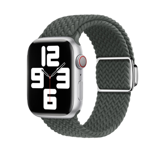 For Apple Watch Ultra 49mm Nylon Loop Magnetic Buckle Watch Band(Space Grey) by buy2fix