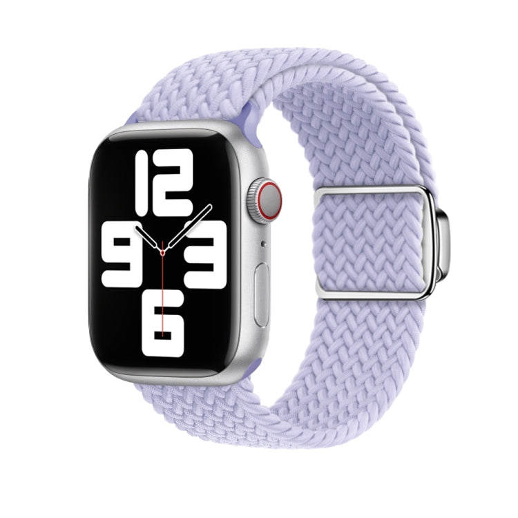 For Apple Watch Ultra 49mm Nylon Loop Magnetic Buckle Watch Band(Fog Purple) by buy2fix