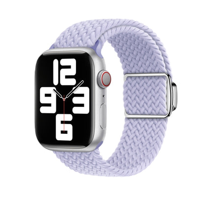 For Apple Watch Ultra 49mm Nylon Loop Magnetic Buckle Watch Band(Fog Purple) by buy2fix