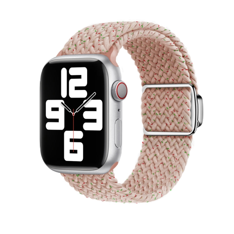 For Apple Watch Ultra 49mm Nylon Loop Magnetic Buckle Watch Band(Starlight Pink) by buy2fix