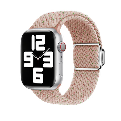 For Apple Watch Ultra 49mm Nylon Loop Magnetic Buckle Watch Band(Starlight Pink) by buy2fix