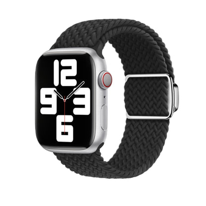 For Apple Watch Ultra 2 49mm Nylon Loop Magnetic Buckle Watch Band(Black) by buy2fix