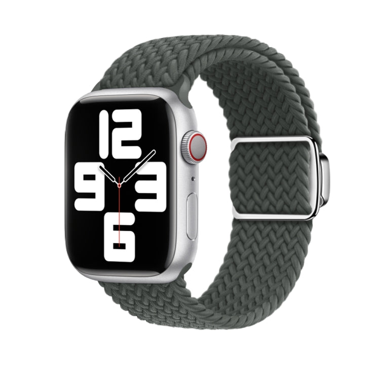 For Apple Watch Ultra 2 49mm Nylon Loop Magnetic Buckle Watch Band(Space Grey) by buy2fix