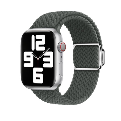 For Apple Watch Ultra 2 49mm Nylon Loop Magnetic Buckle Watch Band(Space Grey) by buy2fix