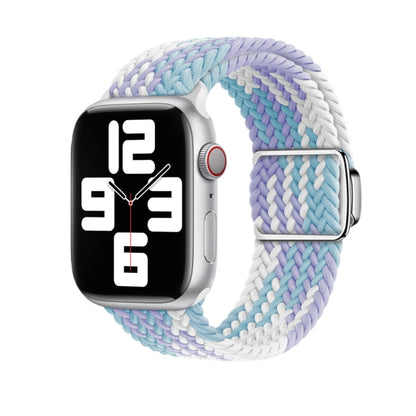 For Apple Watch Ultra 2 49mm Nylon Loop Magnetic Buckle Watch Band(Violets) by buy2fix