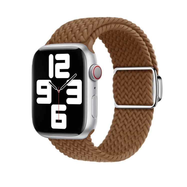 For Apple Watch Ultra 2 49mm Nylon Loop Magnetic Buckle Watch Band(Brown) by buy2fix