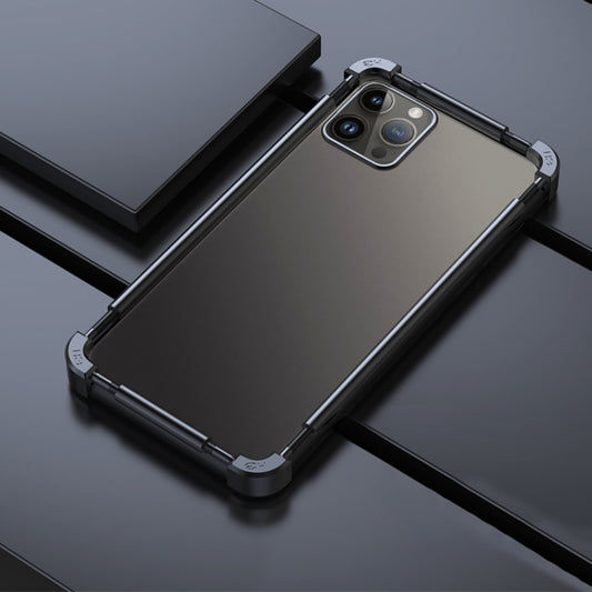 For iPhone 12 Pro Max Machinist Metal Phone Protective Frame(Black) - iPhone 12 Pro Max Cases by buy2fix | Online Shopping UK | buy2fix