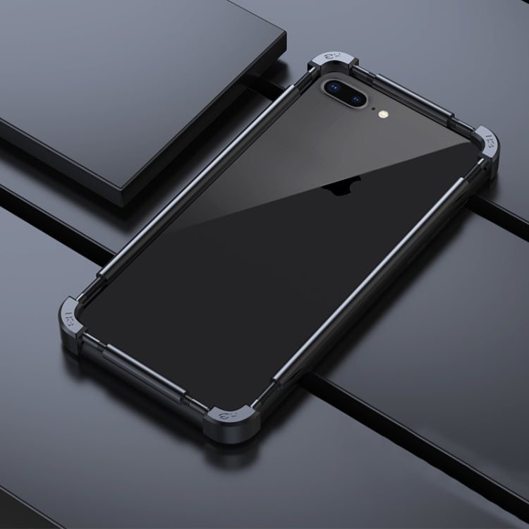 For iPhone 8 Plus / 7 Plus Machinist Metal Phone Protective Frame(Black) - More iPhone Cases by buy2fix | Online Shopping UK | buy2fix