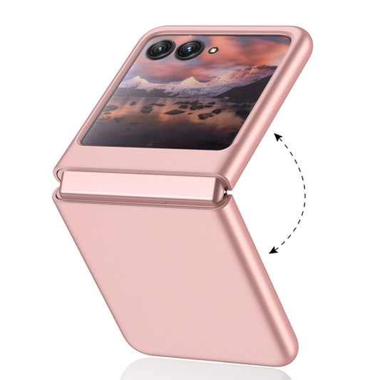 For Motorola Razr 40 Ultra Ultrathin Skin Feel PC Shockproof Phone Case(Pink) by buy2fix