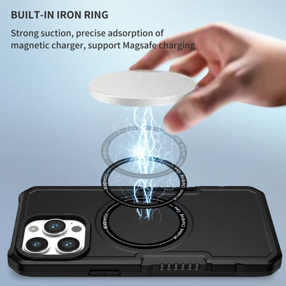 For iPhone 15 Pro Shockproof Armor MagSafe Phone Case(Black) - iPhone 15 Pro Cases by buy2fix | Online Shopping UK | buy2fix