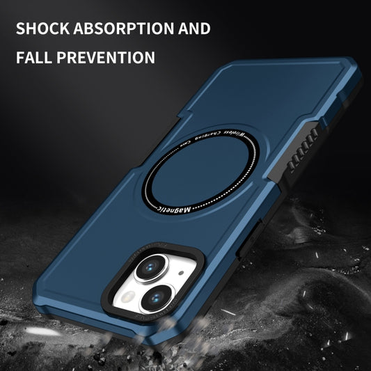For iPhone 15 Plus Shockproof Armor MagSafe Phone Case(Dark Blue) - iPhone 15 Plus Cases by buy2fix | Online Shopping UK | buy2fix