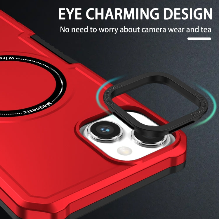 For iPhone 15 Shockproof Armor MagSafe Phone Case(Red) - iPhone 15 Cases by buy2fix | Online Shopping UK | buy2fix