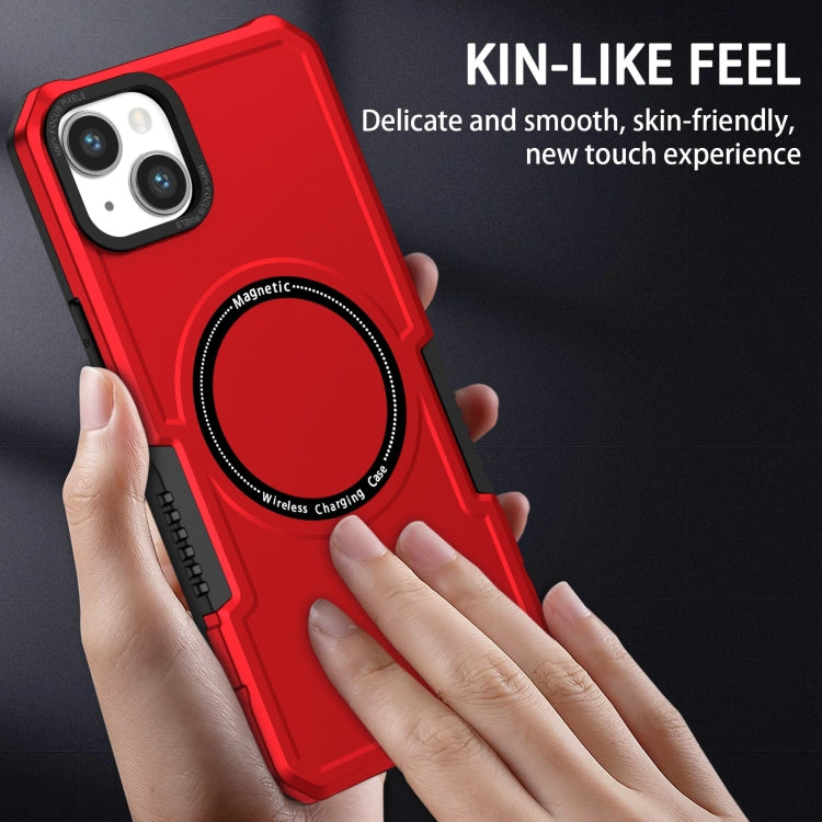 For iPhone 15 Shockproof Armor MagSafe Phone Case(Red) - iPhone 15 Cases by buy2fix | Online Shopping UK | buy2fix