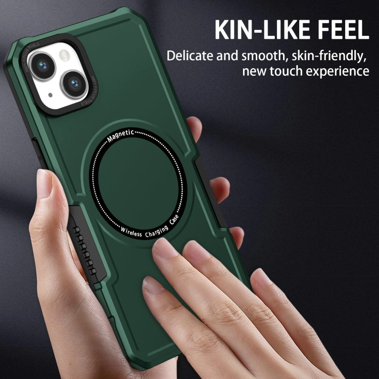 For iPhone 15 Shockproof Armor MagSafe Phone Case(Dark Green) - iPhone 15 Cases by buy2fix | Online Shopping UK | buy2fix