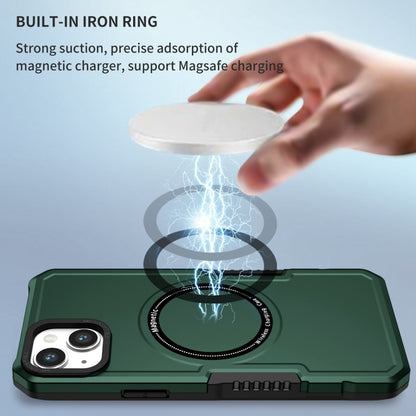 For iPhone 15 Shockproof Armor MagSafe Phone Case(Dark Green) - iPhone 15 Cases by buy2fix | Online Shopping UK | buy2fix