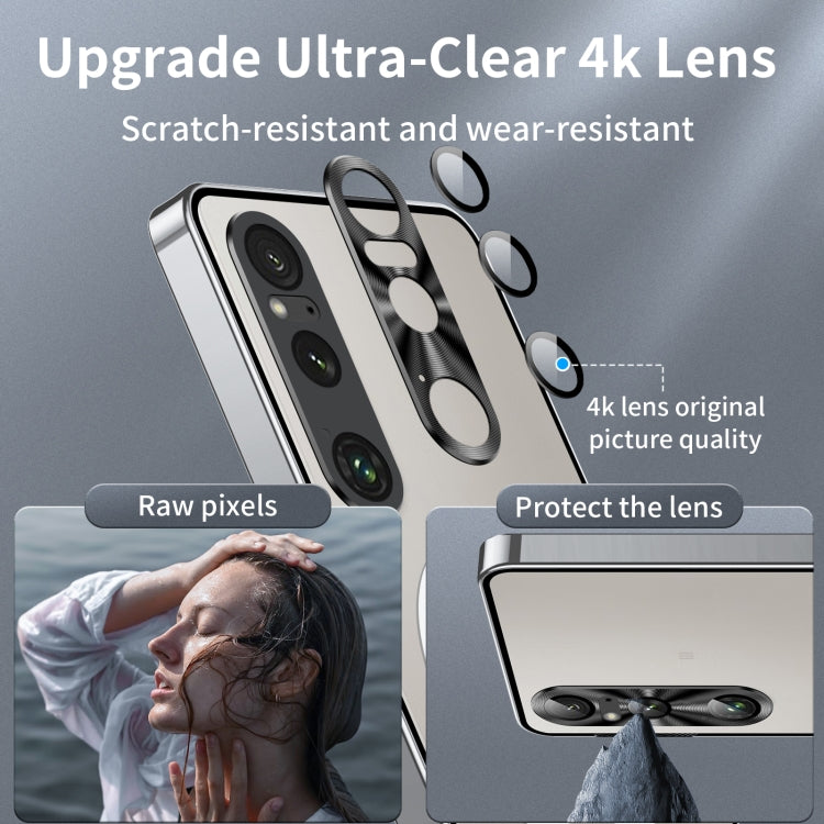For Sony Xperia 1 VI Frosted Metal MagSafe Magnetic Phone Case(Silver) - Sony Cases by buy2fix | Online Shopping UK | buy2fix