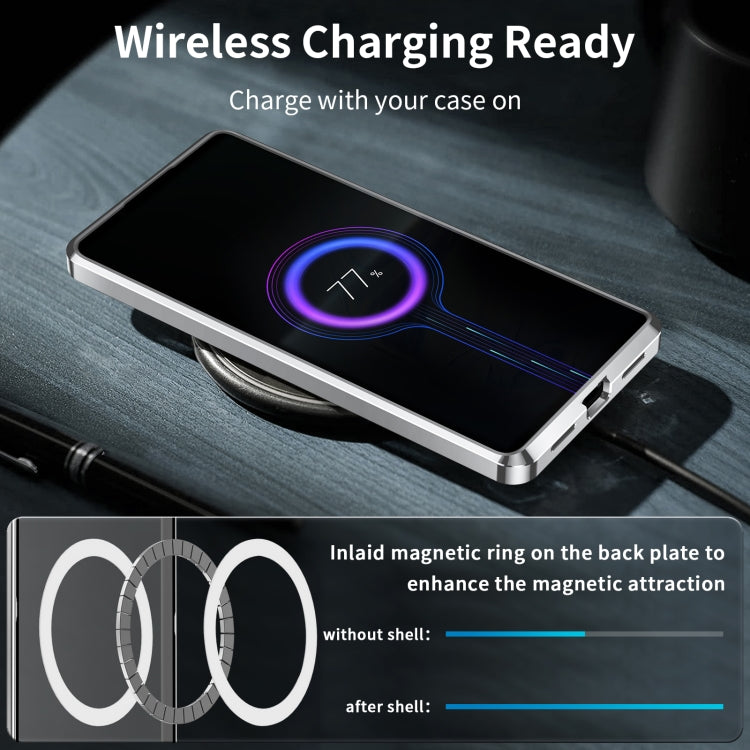 For Sony Xperia 1 VI Frosted Metal MagSafe Magnetic Phone Case(Silver) - Sony Cases by buy2fix | Online Shopping UK | buy2fix