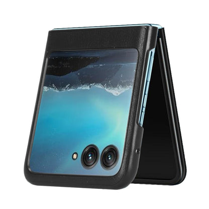 For Motorola Moto Razr 40 Ultra Litchi Texture Back Cover Phone Case(Black) by buy2fix