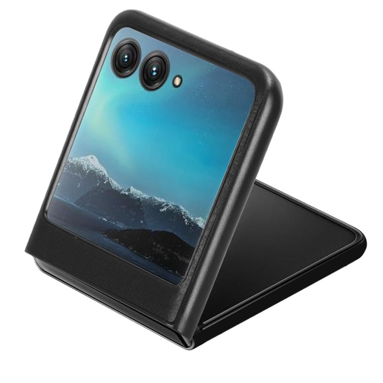 For Motorola Moto Razr 40 Ultra Litchi Texture Back Cover Phone Case(Black) by buy2fix