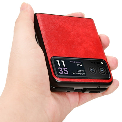 For Motorola Moto Razr 40 Litchi Texture Back Cover Phone Case(Red) by buy2fix