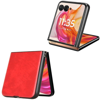 For Motorola Razr 50 Ultra Litchi Texture Back Cover Phone Case(Red) by buy2fix