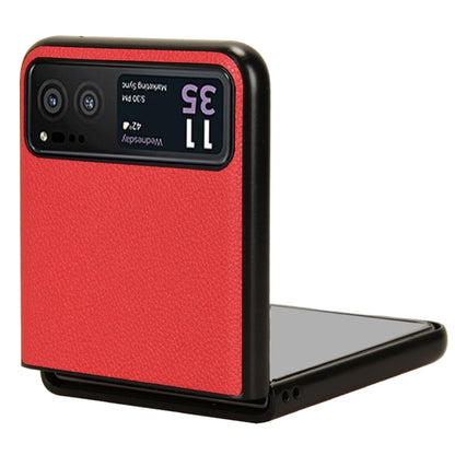 For Motorola Moto Razr 40 Litchi Texture Card Slot Phone Case(Red) by buy2fix