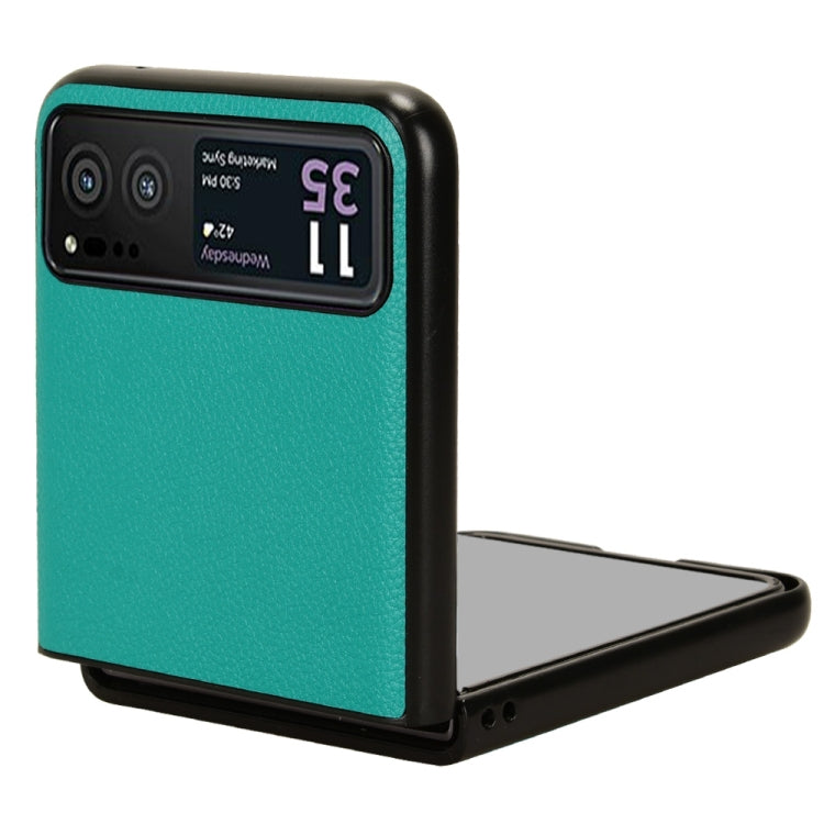 For Motorola Moto Razr 40 Litchi Texture Card Slot Phone Case(Green) by buy2fix