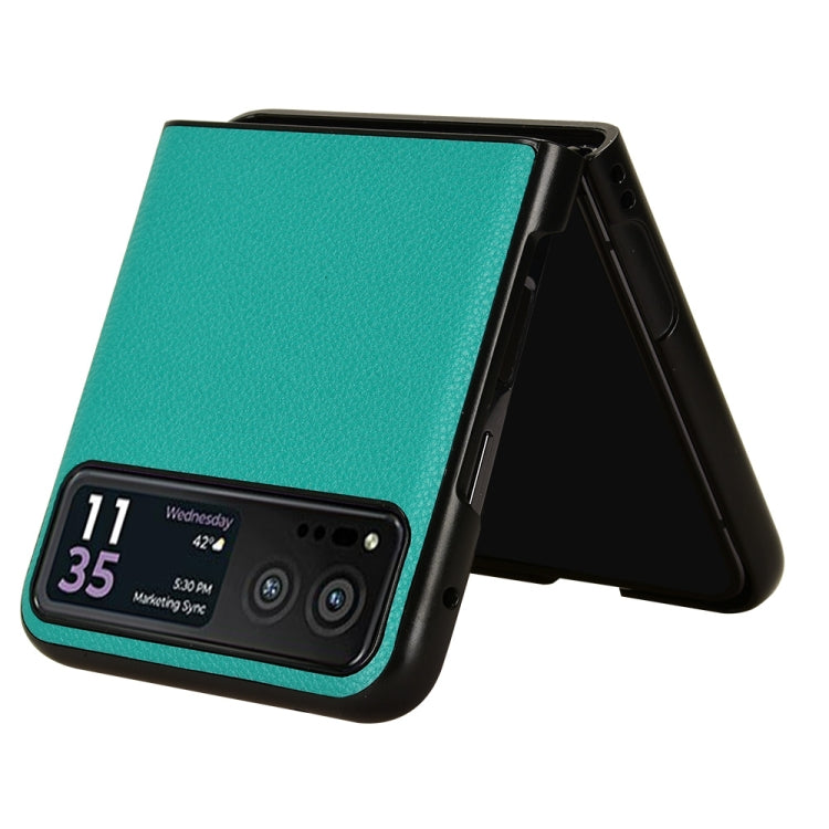 For Motorola Moto Razr 40 Litchi Texture Card Slot Phone Case(Green) by buy2fix