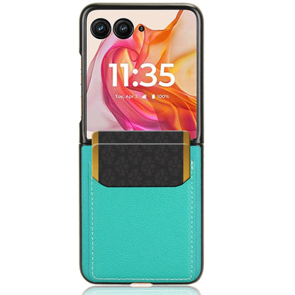 For Motorola Razr 50 Ultra Litchi Texture Card Slot Phone Case(Green) by buy2fix