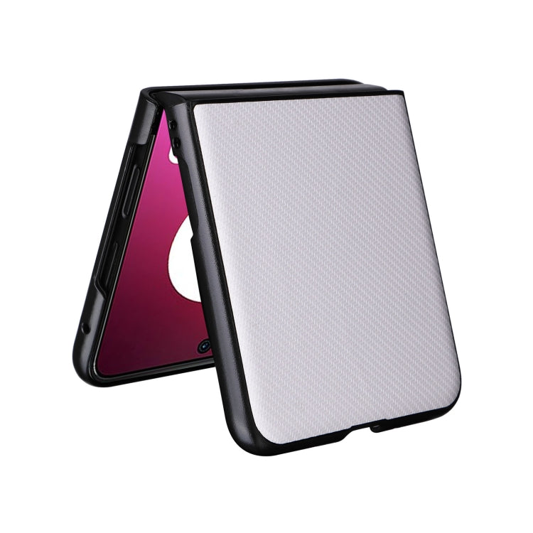 For Motorola Moto Razr 40 Ultra PU Leather PC Phone Case(White) by buy2fix