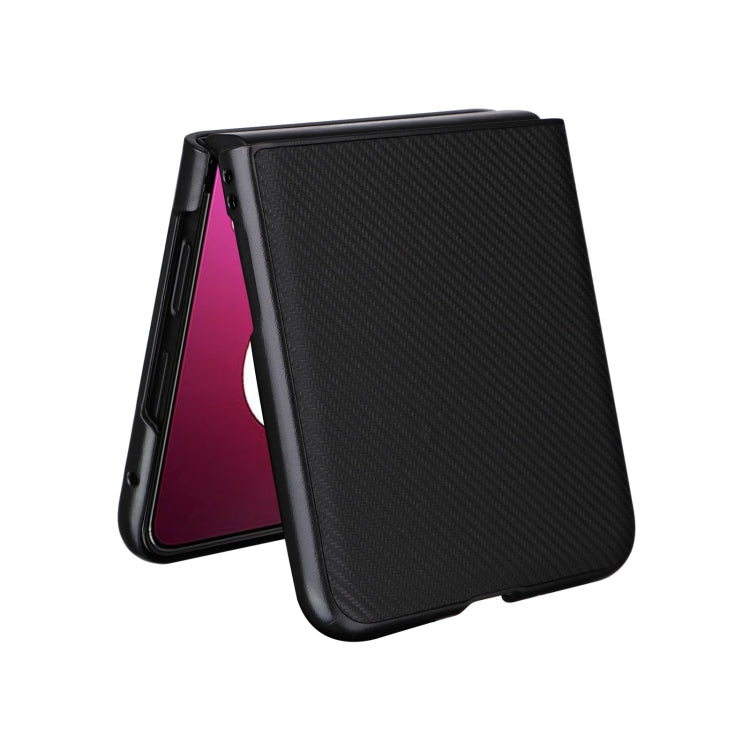 For Motorola Moto Razr 40 Ultra PU Leather PC Phone Case(Black) by buy2fix