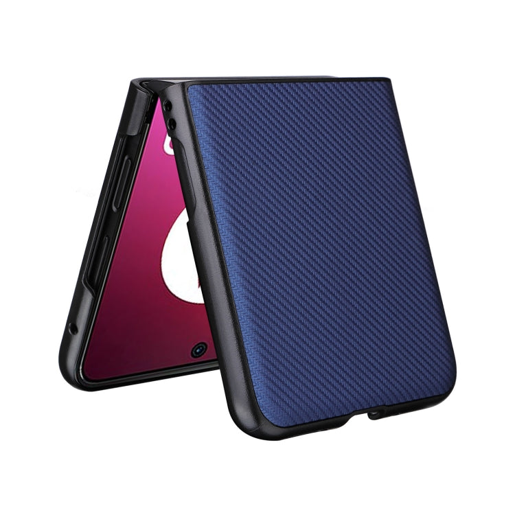 For Motorola Moto Razr 40 Ultra PU Leather PC Phone Case(Blue) by buy2fix