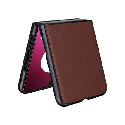 For Motorola Moto Razr 40 Ultra PU Leather PC Phone Case(Brown) by buy2fix