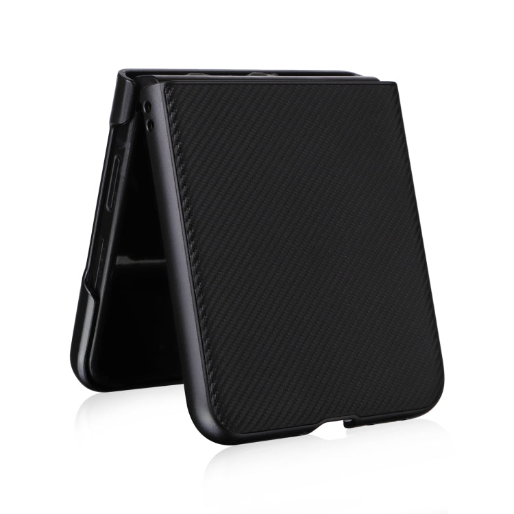 For Motorola Moto Razr 50 Ultra PU Leather PC Phone Case(Black) by buy2fix