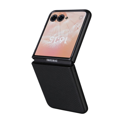 For Motorola Moto Razr 50 Ultra PU Leather PC Phone Case(Black) by buy2fix