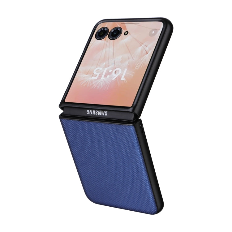 For Motorola Moto Razr 50 Ultra PU Leather PC Phone Case(Blue) by buy2fix