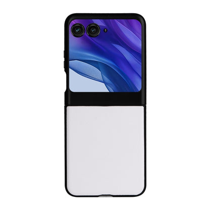For Motorola Moto Razr 50 PU Leather PC Phone Case(White) by buy2fix